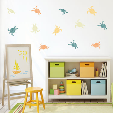 Neutral Turtles Wall Decals
